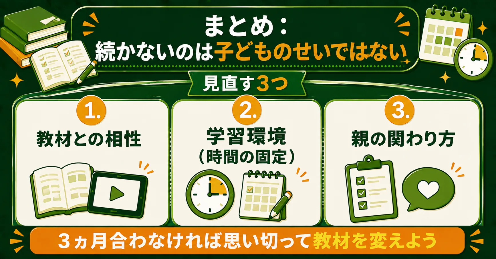 続かないのは子どものせいではないまとめ